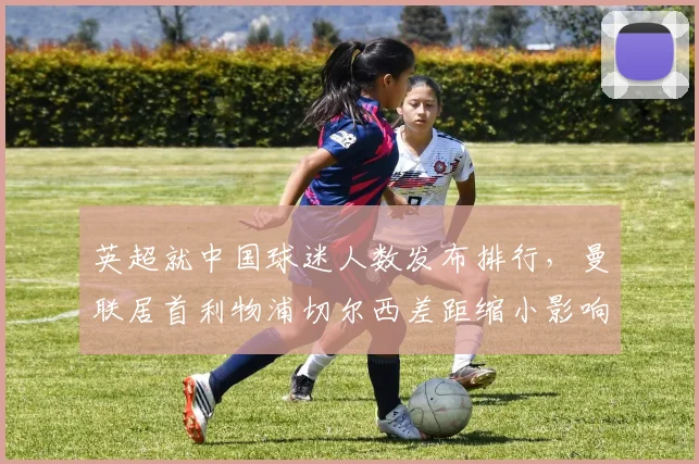 英超就中国球迷人数发布排行，曼联居首利物浦切尔西差距缩小影响赞助